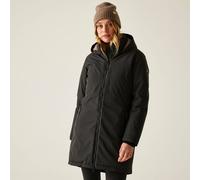 Regatta Marron Longline Hooded Breathable Waterproof Insulated Jacket In Black Black 16