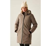 Regatta Marron Longline Hooded Breathable Waterproof Insulated Jacket In Brown Brown 16