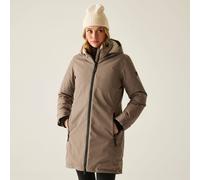 Regatta Women's Marron Longline Hooded Breathable Waterproof Insulated Jacket in Brown | Size: 20 Regatta Brown 20