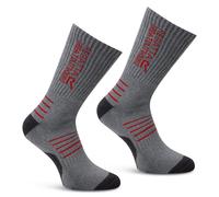 Regatta Men's 2 Pack Bamboo Sock Grey, Size: UK 9-12