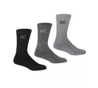 Regatta Mens 3 Pack Socks Grey Marl Size 7-11