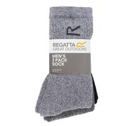 Regatta Men's 3 Pack Socks In A Box in Light Grey Regatta Light Grey One Size
