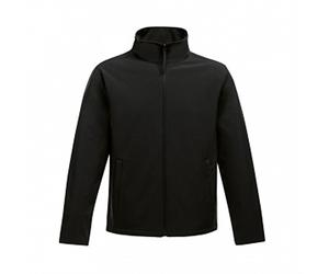 Regatta Mens Ablaze Printable Softshell Jacket (XXL) (Black/Black)