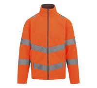 Regatta Mens Adults Hi Vis Pro Contract Thor Fleece Zip orange grey - Size X-Large