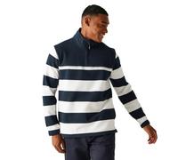 Regatta Mens Agilno Half Zip Sweatshirt Sweater, Navy/Whitstr, 3XL UK
