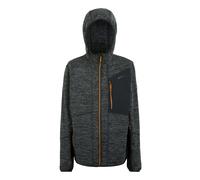 Regatta Mens Alven Full Zip Fleece Jacket - Ash Marl/Black/Fox - S - Ash Marl/Black/Fox - 85% Polyester/13% Viscose/2% Elastane