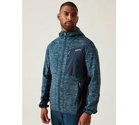 Regatta Mens Alven Full Zip Hooded Fleece - Navy, Navy, Size 2Xl, Men Navy