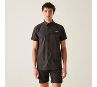 Regatta Men's Anti-insect Packaway Short Sleeve Shirt Grey, Size: XL