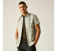 Regatta Men's Anti-Insect Travel Light Short Sleeve Shirt Green, Size: 3XL
