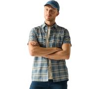 Regatta Men's Anti-Insect Travel Light Short Sleeved Shirt in Mid Blue | Size: 5XL Regatta Mid Blue 5XL