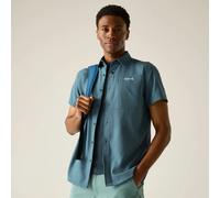 Regatta Anti-insect Travel Light Short Sleeve Shirt Blue XL Men