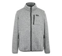 Regatta Mens Barlee Marl Full Zip Fleece Jacket - Silver Grey - L - Silver Grey - 100% Polyester