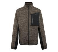 Regatta Mens Baslinn Marl Full Zip Fleece Jacket - Black/Treetop Marl - Black/Treetop Marl - S