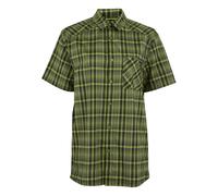 (S, Nephrite Green/Black) Regatta Mens Begarno Checked Short-Sleeved Shirt