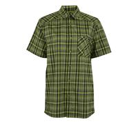 Regatta Mens Begarno Checked Short-Sleeved Shirt - Nephrite Green/Black - M - Nephrite Green/Black