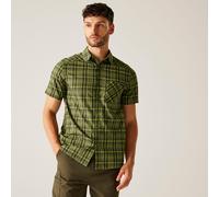Regatta Begarno Short Sleeve Shirt Green M Men
