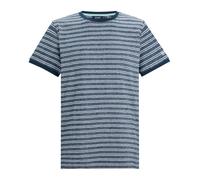 Regatta Mens Benlin Striped T-Shirt - Moonlight Denim/Grey-White - S - Moonlight Denim/Grey-White - 100% Cotton