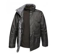 (M, Black/Black) Regatta Mens Benson III 3-in-1 Breathable Jacket