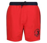 Regatta Mens Bentham Swim Shorts - High Risk Red/Navy - 3XL - High Risk Red/Navy - 100% Polyester