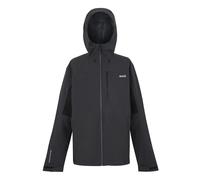 Regatta Mens Birchdale II Waterproof Jacket - Ash/Black - 3XL - Ash/Black - 100% Recycled Polyester