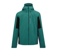Regatta Mens Birchdale II Waterproof Jacket - Mediterranean Blue/Black - XXL - Mediterranean Blue/Black - 100% Recycled Polyester