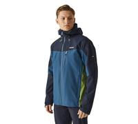 Regatta Mens Birchdale Waterproof Hooded Jacket (S) (Moroccan Blue/Navy)
