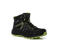 Regatta Men's Lightweight Samaris Lite Waterproof Mid Walking Boots Black Lime Punch, Size: UK 9