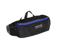 Regatta Men's Blackfell Iii Hip Reflective Hardwearing Padded Travel Waist Pack, Black/Surfspray, Single UK