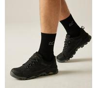 Regatta Men's Blake 'Low' Waterproof Breathable Walking Shoes in Black | Size: 12 Regatta Black 12