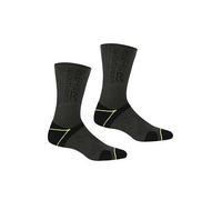 Regatta Mens Blisterprotect Ii Socks, Black/Electric Lime Green, 9-12 EU