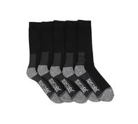 Regatta Mens Boot Socks (Pack of 5) (Black) - One Size