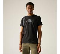 Regatta Men's Breezed Graphic T-Shirt Black, Size: M