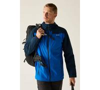 Regatta Men's Calderdale Hooded Walking Waterproof Jacket in Blue | Size: Small Regatta Blue S