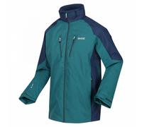 Regatta Mens Calderdale IV Waterproof Softshell Hooded Walking Jacket (Pacific Green/Admiral Blue) - Multicolour - Size Small