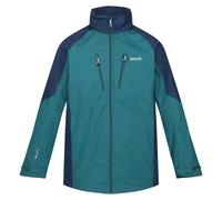 Regatta Mens Calderdale IV Waterproof Softshell Hooded Walking Jacket (Pacific Green/Admiral Blue) - Multicolour - Size Small