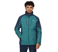 Regatta Mens Calderdale IV Waterproof Softshell Hooded Walking Jacket (S) (Pacific Green/Admiral Blue)