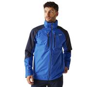 Regatta Men's Calderdale VI Waterproof Jacket - Olympian Blue/Navy (Tangerine Tango), Size Small