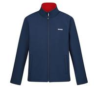 Regatta Men's Water-repellent Cera V Softshell Jacket Mooonlight Denim Danger Red, Size: Xxl - Sale