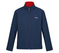 Regatta Mens Cera V Wind Resistant Soft Shell Jacket (Moonlight Denim/Danger Red) - Blue - Size Medium