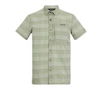 Regatta Mens Checked Insect Repellent Short-Sleeved Travel Shirt - Light Sage - 3XL - Light Sage - 96% Recycled Polyester/4% Elastane