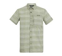Regatta Mens Checked Insect Repellent Short-Sleeved Travel Shirt (Light Sage) - Sage Green - Size 2XL