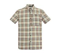 Regatta Mens Checked Insect Repellent Short-Sleeved Travel Shirt (Stone White) - Size Small
