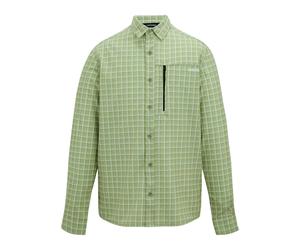 Regatta Mens Checked Insect Repellent Travel Shirt - Light Sage - XXL - Light Sage - 96% Recycled Polyester/4% Elastane