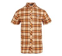 (S, Persimmon) Regatta Mens Checked Packaway Travel Shirt