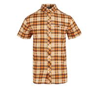 Regatta Mens Checked Packaway Travel Shirt - Persimmon - L - Persimmon - 96% Polyester/4% Elastane