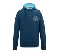 Regatta Mens Cline Compass Hoodie - Moonlight Denim/Nordic Blue - S - Moonlight Denim/Nordic Blue - 60% Cotton/40% Polyester