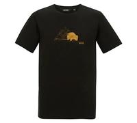 Regatta Mens Cline Graphic IX T-Shirt Black Desert Jeep