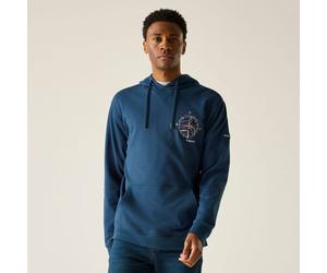 Regatta Men's Cline Graphic Over the Head Hoody in Dark Blue | Size: Medium Regatta Dark Blue M