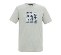 Regatta Mens Cline IX Palm Tree T-Shirt - Grey Marl - Grey Marl - M
