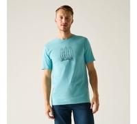 Regatta Men's Cline IX Short Sleeved Graphic T-Shirt in Light Blue | Size: 3XL Regatta Light Blue 3XL